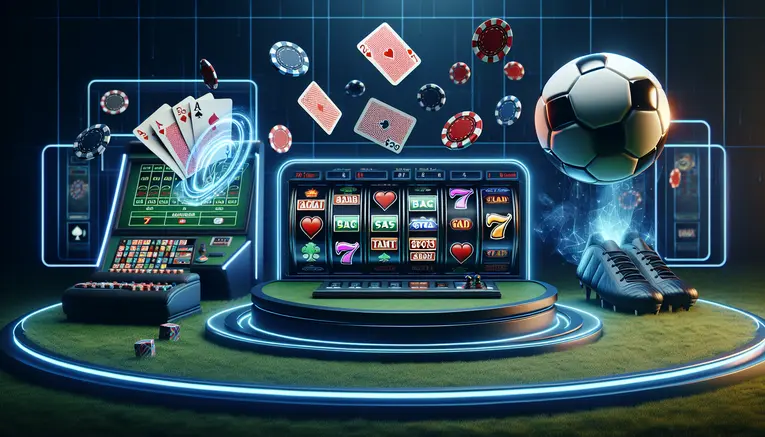 To illustrate the variety of popular games available on Korean online gambling sites, such as baccarat, slots, and sports betting.