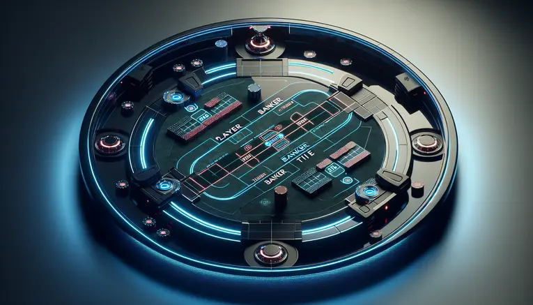 To provide a clear, simple visual explanation of the basic baccarat game layout, focusing on the 'Player' and 'Banker' hands.
